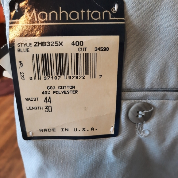 Mens blue dress pants. Size 44 waist 30 Length - Picture 3 of 3